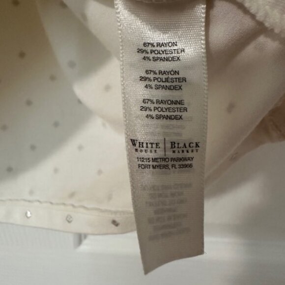 WHITE HOUSE BLACK MARKET LADIES WOMAN'S SHIRT TOP MEDIUM - Picture 6 of 6